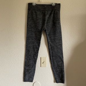 NEW - Heather Gray Leggings with Textured Waist Band